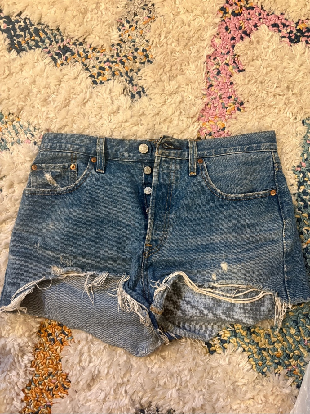 Levi’s Premium 501 Drive Me Crazy High Rise Cutoff Shorts W29